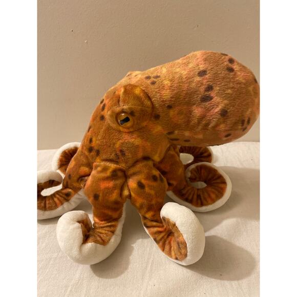 Wild‎ Republic Octopus Plush Brown Speckled 12" Stuffed Animal Ocean Toy - Picture 3 of 6